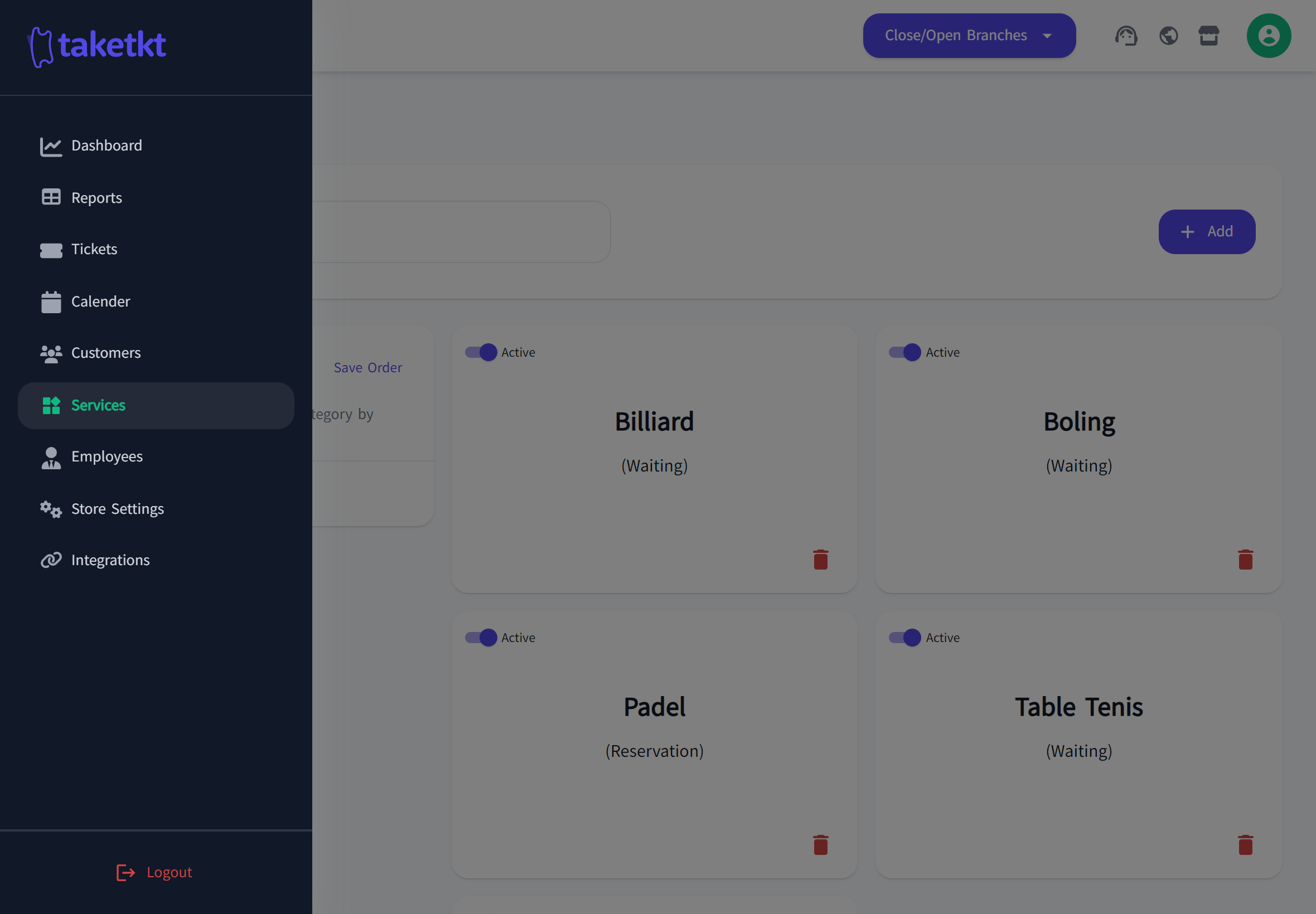 App Main Page